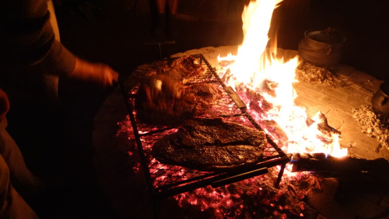 Dinner in Bush Camp